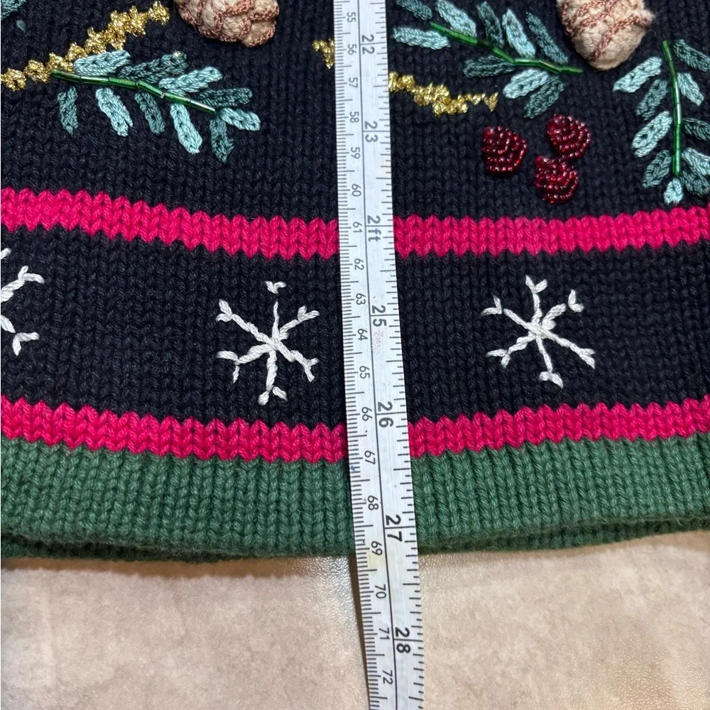 Handknit Cardigan Sweater Size 3X by Storybook Kruts Vintage 90’s - Picture 16 of 16